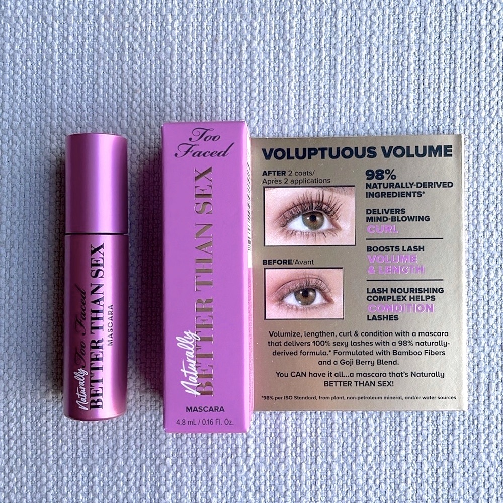 Too faced NATURALLY better than sex mascara travel sized